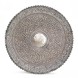 A MAGNIFICENT SILVER REPOUSSE TRAY, OOMERSI MAWJI -    - Online Auction of Fine Jewels and Silver