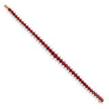 A RUBY AND DIAMOND BRACELET BY GYAN -    - Online Auction of Fine Jewels and Silver