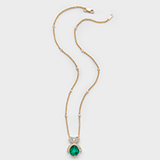 AN EMERALD AND DIAMOND PENDANT BY GYAN -    - Online Auction of Fine Jewels and Silver