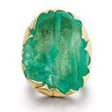 AN EMERALD RING BY GYAN -    - Online Auction of Fine Jewels and Silver