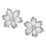 A PAIR OF DIAMOND EAR CLIPS -    - Online Auction of Fine Jewels and Silver