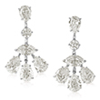 A PAIR OF DIAMOND EAR PENDANTS - Online Auction of Fine Jewels and Silver