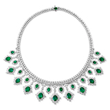 AN EMERALD AND DIAMOND NECKLACE -    - Online Auction of Fine Jewels and Silver