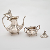 A PAIR OF TEAPOT AND SUGAR BOWL, CARTIER -    - Online Auction of Fine Jewels and Silver