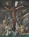 Crucifixion - F N Souza - Modern Evening Sale | Mumbai, Live
