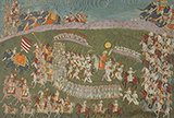 MAHARAJA BAKHAT SINGH OF NAGAUR PROCEEDING FOR BATTLE -    - Classical Indian Art | Live Auction, Mumbai