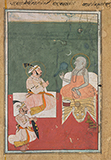 MAHARANA JAGAT SINGH II WITH A HOLY MAN -    - Classical Indian Art | Live Auction, Mumbai