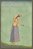 LADY WITH A YOYO -    - Classical Indian Art | Live Auction, Mumbai