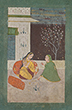 LADY WITH HER ATTENDANT - Classical Indian Art | Live Auction, Mumbai