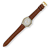 LECOULTRE: MEN'S MEMODATE ALARM' YELLOW GOLD AND STEEL WRISTWATCH -    - Fine Jewels and Watches