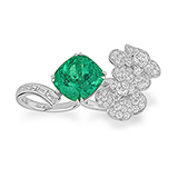COLOMBIAN EMERALD AND DIAMOND RING -    - Fine Jewels and Watches