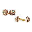 SHELL AND BLUE TOPAZ TRIANON CUFFLINKS - Fine Jewels and Watches