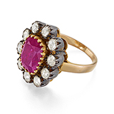  RUBY AND DIAMOND RING -    - Fine Jewels and Watches