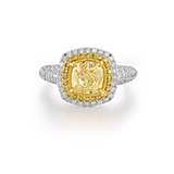 FANCY YELLOW DIAMOND RING -    - Fine Jewels and Watches