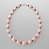 PINK CORAL, SPINEL AND DIAMOND NECKLACE -    - Fine Jewels and Watches
