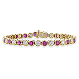 RUBY AND DIAMOND BRACELET BY HARRY WINSTON -    - Fine Jewels and Watches