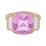 KUNZITE AND DIAMOND RING -    - Fine Jewels and Objets