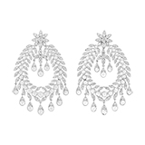 DIAMOND 'CHANDBALI' EARRINGS -    - Fine Jewels and Objets
