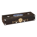 SAPPHIRE AND EBONY WOOD BOX BY GYAN -    - Fine Jewels and Objets