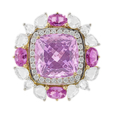 KUNZITE AND PINK SAPPHIRE RING -    - Fine Jewels and Objets