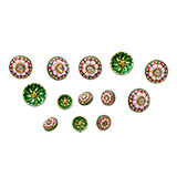 ENAMELLED SHERWANI BUTTONS -    - Fine Jewels and Objets
