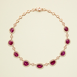 RUBY AND DIAMOND NECKLACE -    - Fine Jewels and Objets