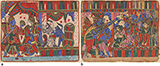 TWO FOLIOS FROM THE RAMAYANA -    - Living Traditions: Folk & Tribal Art