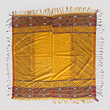 YELLOW SILK HEAD SCARF -    - Woven Treasures: Textiles from the Jasleen Dhamija Collection