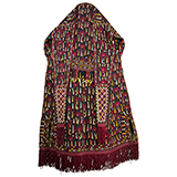 A TEKKE WOMAN'S HEADDRESS -    - Woven Treasures: Textiles from the Jasleen Dhamija Collection