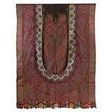 LONG SHAWL WITH OVAL CENTRAL PATTERN -    - Woven Treasures: Textiles from the Jasleen Dhamija Collection