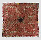 SQUARE SHAWL WITH RADIATING CENTRE -    - Woven Treasures: Textiles from the Jasleen Dhamija Collection