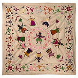 CHAMBA RUMAL WITH KRISHNA IN RASLILA -    - Woven Treasures: Textiles from the Jasleen Dhamija Collection