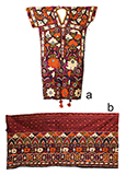 SKIRT BORDER AND BLOUSE WITH FLORAL EMBROIDERY -    - Woven Treasures: Textiles from the Jasleen Dhamija Collection