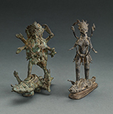 TWO FIGURES OF KALI -    - Living Traditions: Folk and Tribal Art