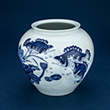 BLUE AND WHITE PORCELAIN JAR - Asian Art