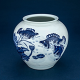 BLUE AND WHITE PORCELAIN JAR -    - Asian Art