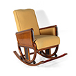 ART DECO ROCKING CHAIR WITH UPHOLSTERY - The Design Sale