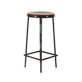STOOL WITH SQUARE BASE, PIERRE JEANNERET -    - The Design Sale
