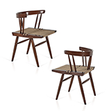 GRASS-SEATED CHAIR, GEORGE NAKASHIMA -    - The Design Sale