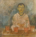 The Plant-Seller - Ganesh  Pyne - From Classical to Contemporary