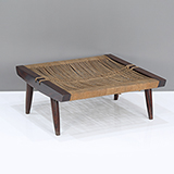 GRASS-SEATED STOOL, GEORGE NAKASHIMA -    - The Design Sale