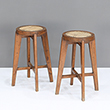 STOOL WITH CANE SEAT - The Design Sale