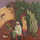 Untitled (Farmer's Family) - A A Raiba - Summer Online Auction