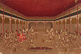 HOLI SCENE -    - Classical Indian Art