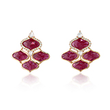 PAIR OF RUBY AND DIAMOND EARRINGS BY GYAN -    - Fine Jewels: From Tradition to Innovation
