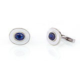 KYANITE AND MOTHER-OF-PEARL CUFFLINKS -    - Fine Jewels: From Tradition to Innovation