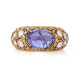 TANZANITE AND DIAMOND RING -    - Fine Jewels: From Tradition to Innovation