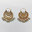 PAIR OF GEMSET `CHANDBALI` EARRINGS - Fine Jewels: From Tradition to Innovation
