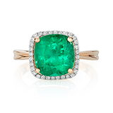 EMERALD AND DIAMOND RING -    - Fine Jewels: From Tradition to Innovation