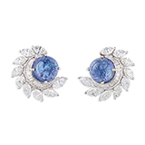 PAIR OF TANZANITE AND DIAMOND EARRINGS -    - Fine Jewels: From Tradition to Innovation
